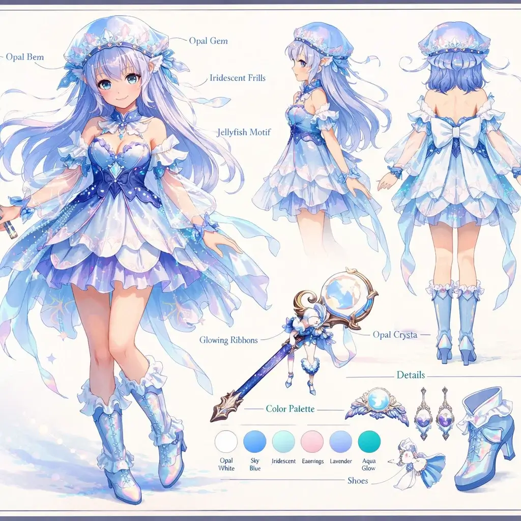 Magical Girl Konzept - Charakterblatt