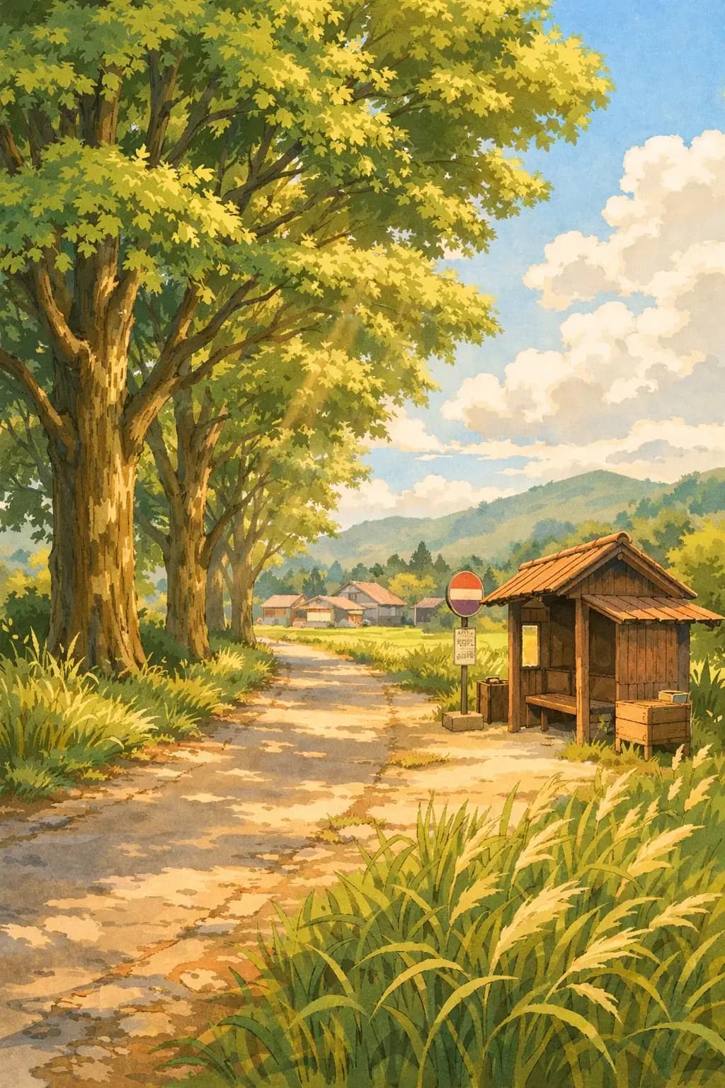 Ghibli Scenery Art