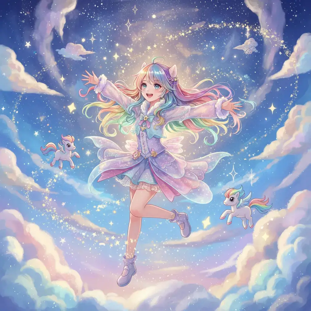 Pony Stil Kunst - Leuchtende Farben