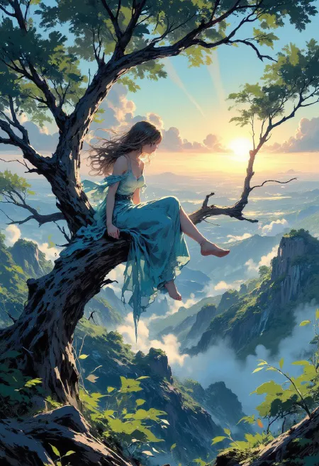 Beautiful Anime Character Digital Painting - High quality anime art illustration